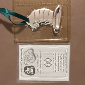 The Cat in the Hat Silver Plated 2003 Classic 5 Ornaments Orig Boxes VTG